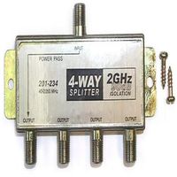 Black Point Products BS-032 4 Way Satellite Splitter
