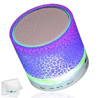Mini Bluetooth Speaker Color Change Speaker with Microphone TF Card Slot Small Portable Wireless Speakers for iPad Android Smart Phones Samsung Note 9 8 S10 S9 S8 Plus Lg Xiaomi Laptops iPod PC