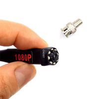 CNDST CCTV 1080P HD AHD Mini Spy Pinhole Security Camera for CCTV AHD 1080P DVR System, Sony Sensor 3.6mm 90degree 2000Tvl 2MP 8PCS Infrared IR LEDs Night Vision Pipe Snake Hidden Mini CCTV Camera