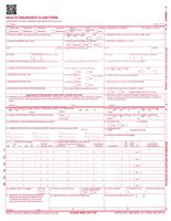 New CMS 1500 Claim Forms - HCFA (Version 02/12) 1000 per Box