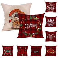 Zippem Cute Christmas Series Printed Pillowcase Soft Cushion Cover Pillowcases