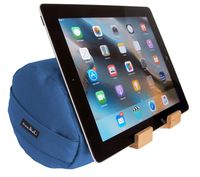The eZView Tablet Pillow Stand • Eco-Friendly iPad Holder for Easy Hands-Free Viewing from any Angle • Soft Lap Stand Balances iPad Perfectly for Reading in Bed and Sofa • Made in USA...Danube Blue