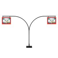 Gondola Shelf Double Side Magnetic Store Aisle Sign Holder, Department Walkway Section Marker & Labeler for Store Shelving, 5 Pack