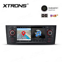 XTRONS Android 8.1 Car Stereo Radio GPS Navigator 6.1 Inch Touch Display Head Unit Supports WiFi Bluetooth 5.0 USB SD Backup Camera DVR Full RCA Output for Fiat Punto (199/310) Linea (323)