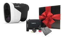 Garmin Approach Z80 Golf Rangefinder [with GPS] Gift Box Bundle | with PlayBetter Portable Charger, USB Car/Wall Adapters & Microfiber Towel | Hybrid GPS/Laser, Slope, Tourney Legal | Black Gift Box