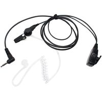 Replacement for Yaesu/Vertex VX-200 FBI Earpiece with Push to Talk (PTT) Microphone - Acoustic Earphone Compatible with Yaesu/Vertex VX-200 Radio - Headset for Security and Surveillance