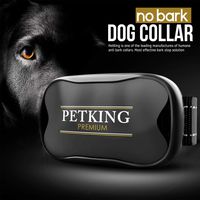 PETKING - Effective Anti Bark Dog Collar | Safe & Hummane No Barking Control Device to Stop Small Medium & Large Breeds | No Shock Spray or Aids | Best 2018 Anti-Barking Sound and Vibration Technology