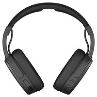 Skullcandy Crusher Bluetooth Wireless Over-Ear Headphone with Microphone, Noise Isolating Memory Foam, Adjustable and Immersive Stereo Haptic Bass, Rapid Charge 40-Hour Battery Life, Black