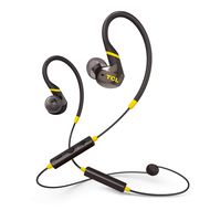 TCL ACTV100 Wireless in-Ear Earbuds Active Noise Isolating Secure Fit Sweatproof Headphones with 12 Hour Playtime and Quick Charge - Black