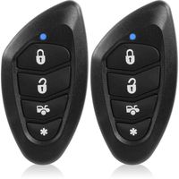 Encore E3 1-Way 3 Channel Car Alarm with built-in electromagentic 2 stage shock sensor