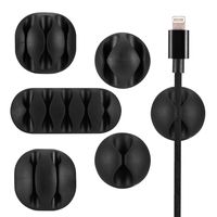 Multipurpose Cable Clips, 10 Pack Self Adhesive Desk Cable Organizer, Cord Hooks for USB Charging Cable PC Mouse Cable Power Wire Office Home