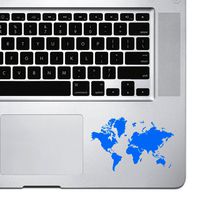 StickAny Palm Series Detailed Earth Sticker for MacBook Pro, Chromebook, and Laptops (Blue)