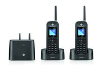 Motorola O212 Indoor/Outdoor Digital Cordless Phone with Answering Machine and 2 Handsets