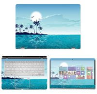 decalrus - Protective Decal Beach Skin Sticker for Asus 2-in-1 Q405UA (14" Screen) case Cover wrap ASq405UA-96