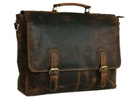 16 Inch Vintage Handmade Leather Messenger Bag for Laptop Briefcase Best Computer Satchel School distressed Bag