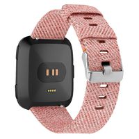 NANW Compatible with Fitbit Versa Lite Edition Bands/Versa Bands Small Large, Woven Fabric Accessories Strap Wristband Replacement Women Men