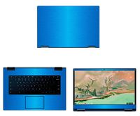 decalrus - Protective Decal for Lenovo Yoga ChromeBook C630 (15.6" Screen) Laptop LITE Blue Texture Brushed Aluminum Skin case Cover wrap BAlenovoYOGAchrmbk_C360LiteBlue
