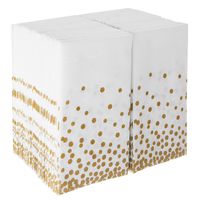 Napkins Bulk for Wedding Reception | Disposable Linen-Feel Guest Towels for Bathroom | Cloth Hand Towel for Powder Room | Paper Guest Towels for Parties, Christmas, Thanksgiving, Fall | 100 Pack