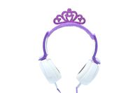 Gabba Goods Premium Design Princess Crown Over The Ear Comfort Padded Stereo Headphones AUX Cable | Earphones