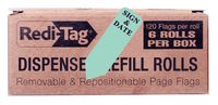 Redi-Tag Please Sign and Date Reversible Printed Arrow Flags, 6 Roll Refill, 120 Flags per Roll, 1-7/8 x 9/16 Inches, Mint (91401)