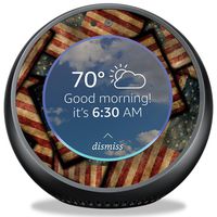 MightySkins Skin Compatible with Amazon Echo Spot - Vintage American | Protective, Durable, and Unique Vinyl Decal Wrap Cover | Easy to Apply, Remove, and Change Styles | Made in The USA