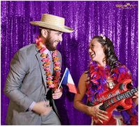 Backdrop Fabric Curtain Purple-10FTx10FT-Sequin Photo Backdrop Shimmer Curtains for Backdrop Sequin-Curtain-Backdrop~1116E