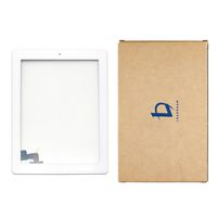 Touch Screen Digitizer Assembled with Home Button Strong Adhesive for iPad 2 2nd Generation A1395 A1396--White