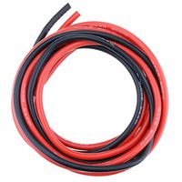 Hilitchi 10 Gauge 12Feet Silicone Wire High Temperature Resistant Super Soft Flexible Silicone Wire [6ft Red and 6ft Black]