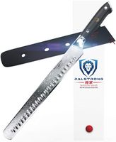 DALSTRONG Slicing Carving Knife - 12" Granton Edge - Shogun Series - Japanese AUS-10V Super Steel - Damascus - Vacuum Treated - Sheath