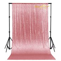 Sequin Curtains 2 Panels 4FTx10FT Glitter Backdrop Curtain Fuchsia Pink Sequin Backdrop for Photo Booth-191011E