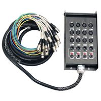 Seismic Audio - SALS-12x4x25-12 Channel 25' Pro Stage XLR Snake Cable (XLR & 1/4" TRS Returns) for Recording, Stage, Studio use