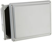 Serpac I342S Polycarbonate Plastic Enclosure, 11-3/4" Length x 9.98" Width x 5.45" Height, Gray Top/Bottom