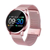 Smart Watch, Bluetooth Smartwatch for Women, Sports Fitness Tracker IP67 Waterproof with Heart Rate Blood Pressure Sleep Monitor Calorie Counter Pedometer for Smartphone (Pink)