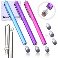 The Friendly Swede Stylus Pen Replaceable Micro-Knit Mesh Tip - Capacitive Touchscreen Stylus, Tablet Styli with Lanyards, Touch Screen Cleaning Cloth and Replacement Tips (3 Pack)
