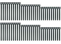 Pasow 60pcs Fastening Microfiber Cloth Cable Ties Wire Management(6/7/8 Inch, Black)