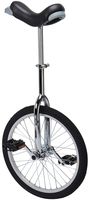 Fun 20 Inch Wheel Chrome Unicycle with Alloy Rim (Renewed)