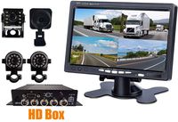 Backup Camera Monitor DVR Kit,720P,IP68 Waterproof Rearview Reversing Rear View Camera 7'' LCD Reversing Monitor for Bus/Truck/Semi-Trailer/Box Truck/RV - HD Transmission