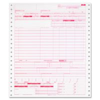 TOPS UB-04 Continuous Hospital Insurance Claim Form, 1 Part, 9.5 x 11 Inches, Removable Margins, 2500 Sheets per Carton, White (59770R)