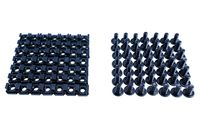 M6 (12mm) Nuts and Screw 50pc Screw with Cage Nuts Black for Server Rack Cabinet