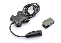 ZTAC Waterproof SILYNX CLARUS Wire & PTT Compatible with Comtac & SORDIN Headset,PTT fit with Tactical Headphones,Headset Adapter Wargame Outdoor Gear for Midland Version Z130-MIL