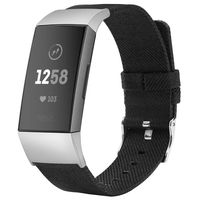 TOYOUTHS Compatible with Fitbit Charge 3 Bands Charge 3 SE Bands for Women Rose Gold Replacement Strap Sports Band Accessories Wristband for Men Small Large Compatible Fitbit Charge 3 XL, Black, Small