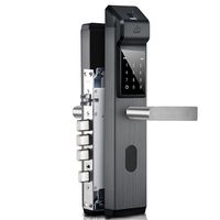 New Concept in Digital Door Lock Keyless Push Pull Smart Door Lock Touchscreen Keypad Lever Lockset with Knob Handle Stainless Steel