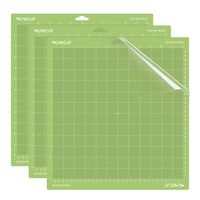 Monicut 12x12 Cutting Mat for Cricut Explore One/Air/Air 2/Maker(Standardgrip, 3 Pack) Cutting Mat with Adhesive Non-Slip Flexible Square Gridded Cut Mat Replacement Accessories Set Matts Vinyl Craft