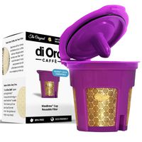 DI ORO - MaxBrew 24K GOLD K-Cup Reusable Filter for Keurig 2.0/1.0 Small Single K-Cup