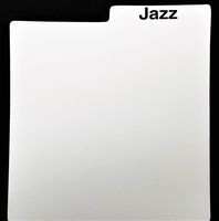 Jazz Divider Card White (+1 Free dj Magnet)