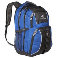 Exos Backpack, (Laptop, Travel, School or Business) Urban Commuter (Blue with Black Trim)