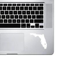StickAny Palm Series Florida FL Sticker for MacBook Pro, Chromebook, and Laptops (White)