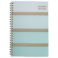 AT-A-GLANCE Academic Weekly/Monthly Planner, July 2017 - June 2018, 4-7/8" x 8", Ombre, Mint (1026-200A)