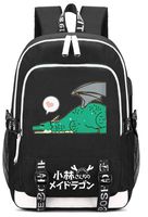 YOYOSHome Anime Miss Kobayashi's Dragon Maid Cosplay Tohru Laptop Bag Backpack School Bag with USB Charging Port