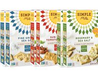 Simple Mills Almond Flour Cracker Variety Pack:, (2) Fine Ground Sea Salt, (2) Sundried Tomato & Basil, (2) Rosemary & Sea Salt, 4.25 Ounce (Pack of 6)